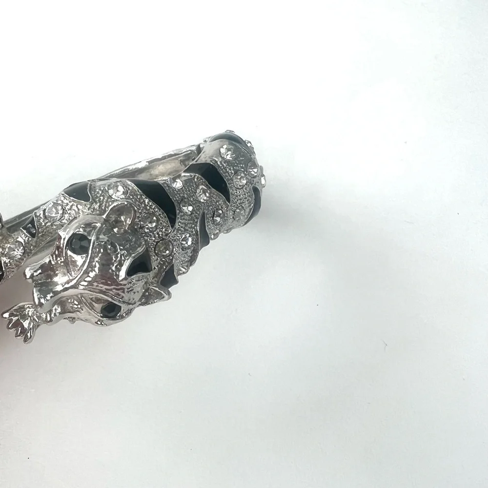 Rhinestone Panther Bangle - Picture 6 of 7